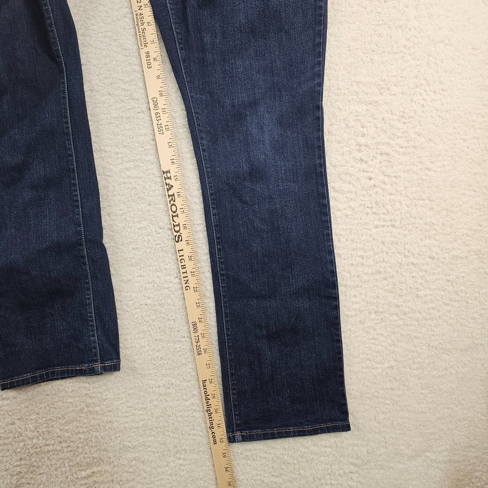 NYDJ Jeans Women's 14 Blue Med Wash Straight Leg High Rise Lift Tuck Technology - Picture 8 of 16